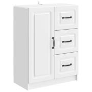 vidaXL Sideboard Vit högglans 66 x 34,5 x 87 cm Konstruerat trä