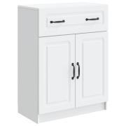 vidaXL Sideboard med låda Vit 66 x 34,5 x 87 cm Konstruerat trä