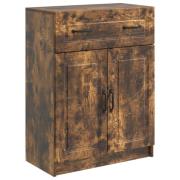 vidaXL Sideboard med låda Rökt ek 66 x 34,5 x 87 cm Konstruerat trä