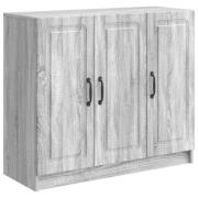 vidaXL Sideboard Grå sonoma-ek 89 x 34,5 x 77 cm Konstruerat trä