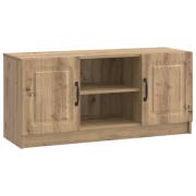 vidaXL TV-skåp Artisan-ek 102 x 34,5 x 47 cm Konstruerat trä