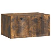 vidaXL Väggmonterad TV-bänk Rökt ek 59,5 x 41 x 30 cm Konstruerat trä