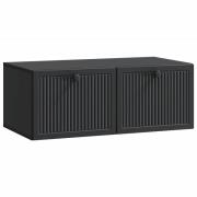 vidaXL Väggmonterad TV-bänk Svart 78,5 x 41 x 30 cm Konstruerat trä