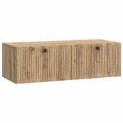 vidaXL Väggmonterad TV-bänk Artisan-ek 98 x 41 x 30 cm Konstruerat trä