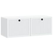 vidaXL Väggmonterad TV-bänk Vit 78,5 x 31 x 30 cm Konstruerat trä