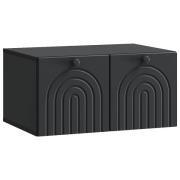 vidaXL Väggmonterad TV-bänk Svart 59,5 x 41 x 30 cm Konstruerat trä