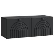 vidaXL Väggmonterad TV-bänk Svart 78,5 x 31 x 30 cm Konstruerat trä