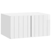 vidaXL Väggmonterad TV-bänk Vit högglans 59,5 x 41 x 30 cm