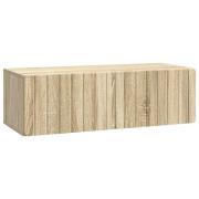 vidaXL Väggmonterad TV-bänk Sonoma-ek 98 x 41 x 30 cm Konstruerat trä