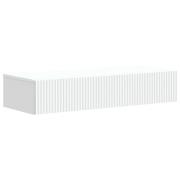 vidaXL Väggmonterad sidobord Vit 87,5 x 34,5 x 17 cm Konstruerat trä