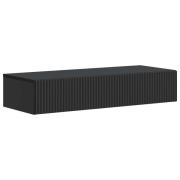 vidaXL Väggmonterad sidobord Svart 87,5 x 34,5 x 17 cm Konstruerat trä