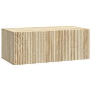 vidaXL Väggmonterad TV-bänk Väggmonterad Sonoma-ek 78,5 x 41 x 30 cm