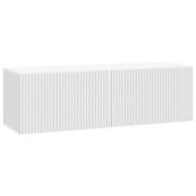 vidaXL Väggmonterad TV-bänk Vit 98 x 31 x 30 cm Konstruerat trä