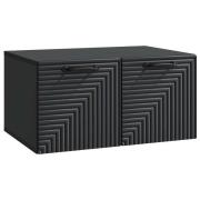 vidaXL Väggmonterad TV-bänk Svart 59,5 x 41 x 30 cm Konstruerat trä