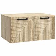 vidaXL Väggmonterad TV-bänk Väggmonterad Sonoma-ek 59,5 x 41 x 30 cm