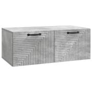 vidaXL Väggmonterad TV-bänk Väggmonterad Betonggrå 78,5 x 41 x 30 cm