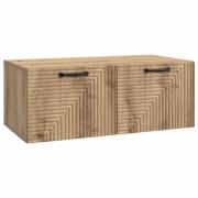 vidaXL Väggmonterad TV-bänk Väggmonterad Artisan-ek 78,5 x 41 x 30 cm