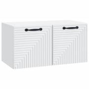 vidaXL Väggmonterad TV-bänk Vit 59,5 x 31 x 30 cm Konstruerat trä