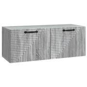 vidaXL Väggmonterad TV-bänk Grå sonoma-ek 78,5 x 31 x 30 cm