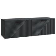 vidaXL Väggmonterad TV-bänk Svart 98 x 31 x 30 cm Konstruerat trä