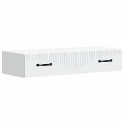vidaXL Väggmonterad sidobord Vit 87,5 x 34,5 x 17 cm Konstruerat trä