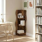 vidaXL Hörnhylla Gammalt trä 34 x 33 x 102 cm Konstruerat trä