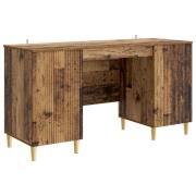 vidaXL Skrivbord Gammalt trä 142,5 x 50 x 75 cm Konstruerat trä