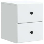 vidaXL Väggmonterat Sängbord Vit 34,5 x 33 x 40 cm Konstruerat trä