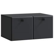 vidaXL Väggmonterad TV-bänk 59,5 x 41 x 30 cm Svart Konstruerat trä