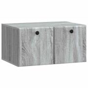 vidaXL Väggmonterad TV-bänk 59,5 x 41 x 30 cm Grå Sonoma