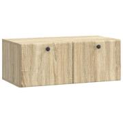 vidaXL Väggmonterad TV-bänk 78,5 x 41 x 30 cm Sonoma-ek