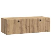 vidaXL Väggmonterad TV-bänk 98 x 41 x 30 cm Artisan-ek Konstruerat trä
