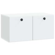 vidaXL Väggmonterad TV-bänk Vit 59,5 x 31 x 30 cm Konstruerat trä