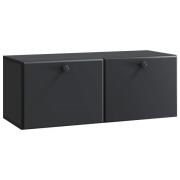 vidaXL Väggmonterad TV-bänk 78,5 x 31 x 30 cm Svart Konstruerat trä