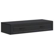 vidaXL Väggmonterad sidobord Svart 87,5 x 34,5 x 17 cm Konstruerat trä