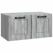 vidaXL Väggmonterad TV-bänk Grå sonoma-ek 59,5 x 31 x 30 cm