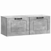 vidaXL Väggmonterad TV-bänk Väggmonterad Betonggrå 78,5 x 31 x 30 cm