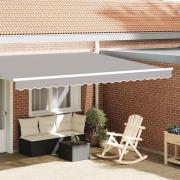 vidaXL Markisvalance Ljusgrå 430 x 20 cm Kanvas