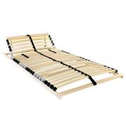 vidaXL Ribbad sängbotten Brun 70 x 190 cm Massivt bokträ