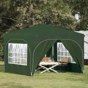 vidaXL Pop-up Partytält 290 x 290 x 245 cm Grön