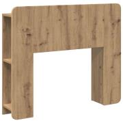 vidaXL Sänggavelsskåp Artisan Ek 119,5 x 18,5 x 80 cm Konstruerat trä