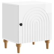 vidaXL Nattduksbord Vit högglans 43 x 34,5 x 50 cm Konstruerat trä