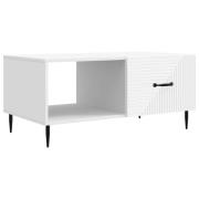 vidaXL Kaffeebord Vit 90 x 50 x 40 cm Konstruerat trä