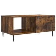vidaXL Kaffeebord Rökt ek 90 x 50 x 40 cm Konstruerat trä