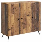 vidaXL Sideboard Gammalt trä 89 x 34,5 x 80 cm Konstruerat trä