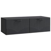 vidaXL Väggmonterad TV-bänk Svart 98 x 41 x 30 cm Konstruerat trä