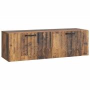 vidaXL Väggmonterad TV-bänk Gammalt trä 98 x 31 x 30 cm
