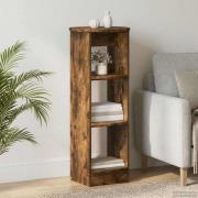 vidaXL Sidokabinett Rökt Ek 40 x 40 x 100 cm Konstruerat trä