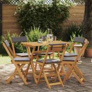 vidaXL Utemöbler Bistro Stolar 6 pcs Mörkgrå 40 x 53 x 80 cm