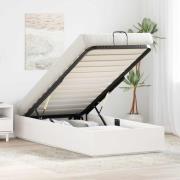 vidaXL Bäddsoffa med förvaring Vit 80 x 200 cm Massivt furu